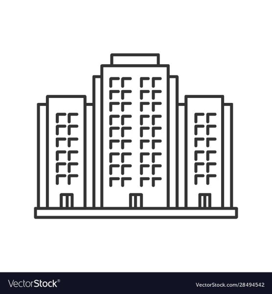 Многоэтажный дом раскраска для детей