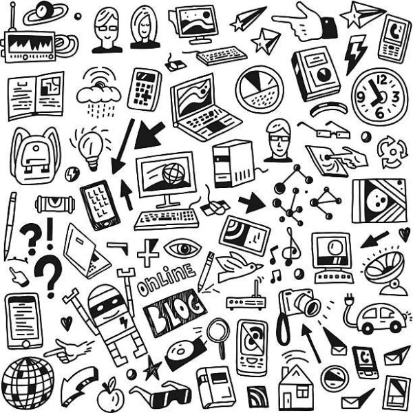 Векторные рисунки связанные с компьютером