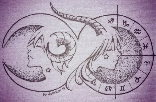 Знаки зодиака для скетчбука