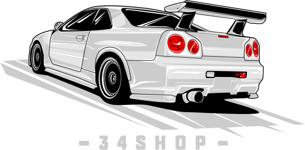 Nissan Skyline GTR r34 без фона
