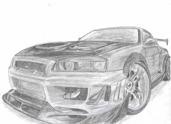 Sketch Nissan Skyline r34