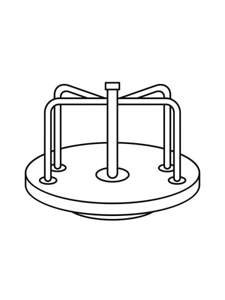 Карусель раскраска