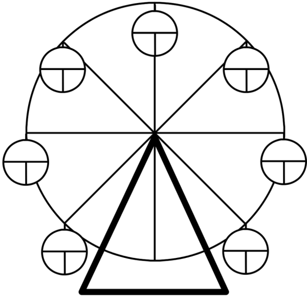 Карусель раскраска