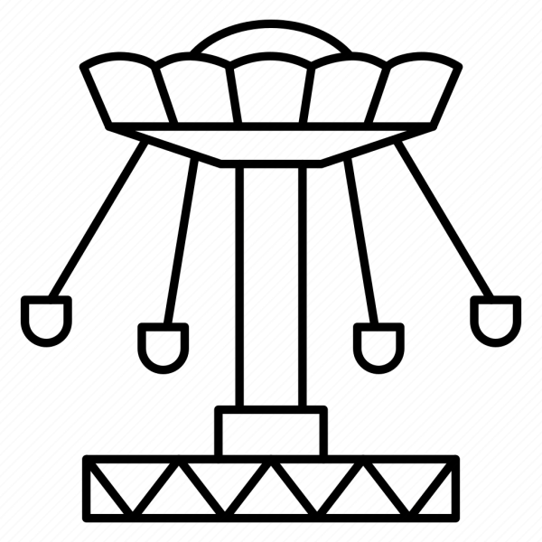 Карусель раскраска