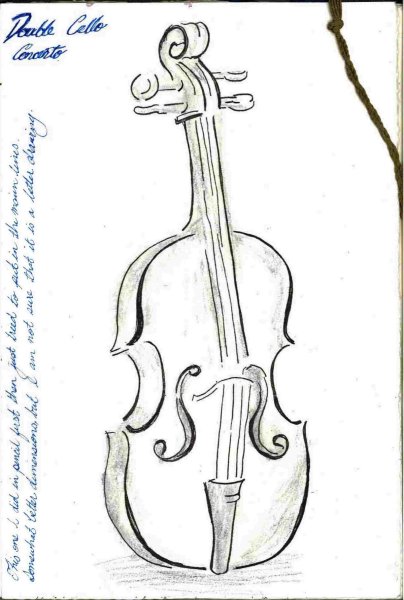 Скрипка рисунок