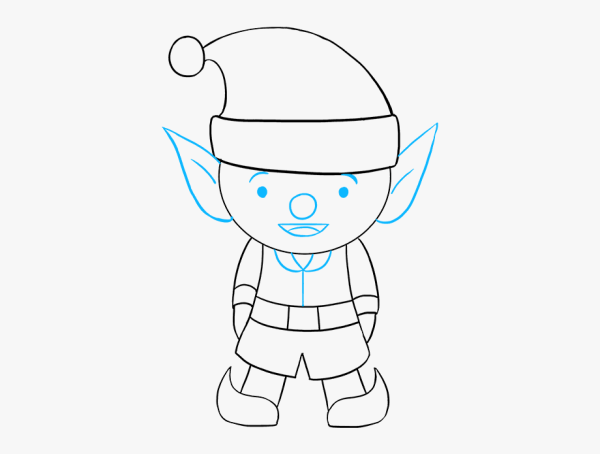 Эльф раскраска для детей