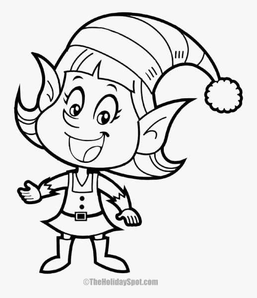 Новогодние гномики раскраска