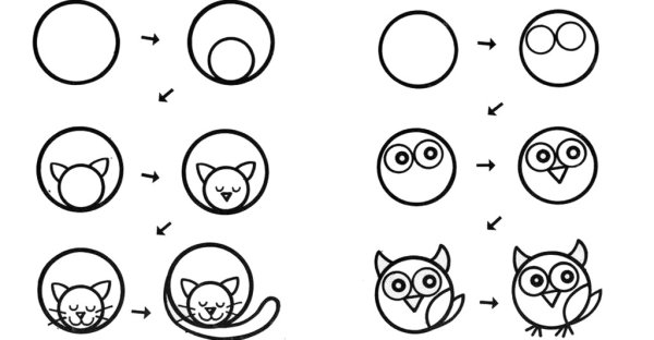 Поэтапное рисование медведя