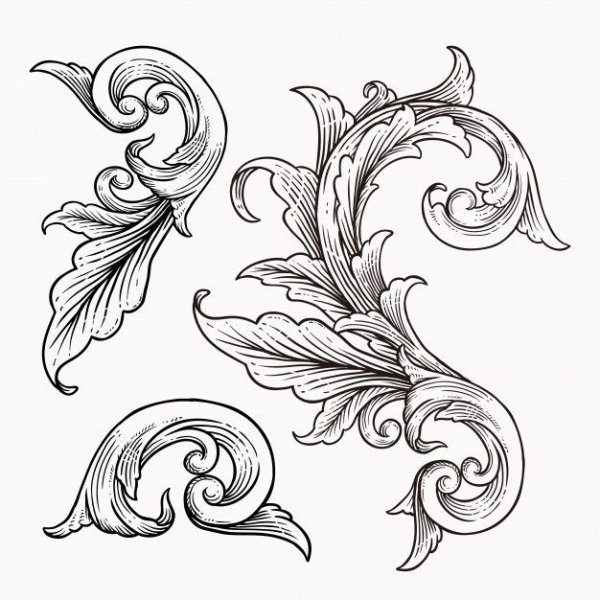 Растительный орнамент Барокко