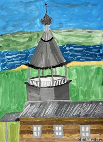 Кижи музей-заповедник нарисовать