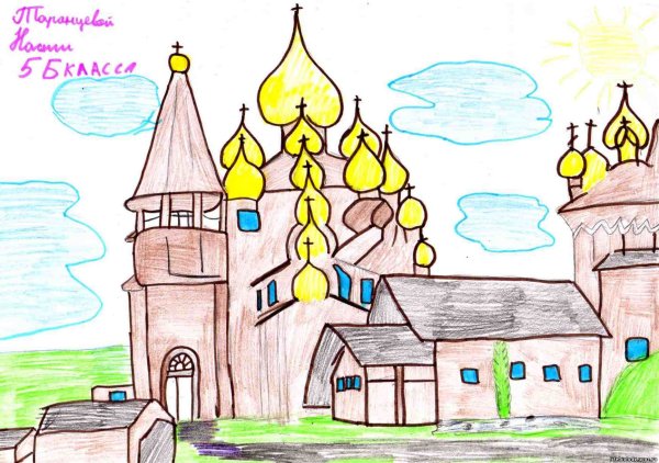 Кижи рисунки детей