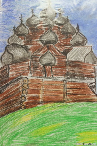 Кижи музей-заповедник рисунок