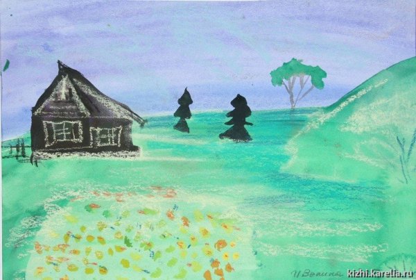 Кижи детские рисунки