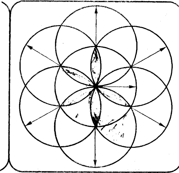Узоры из окружностей циркулем