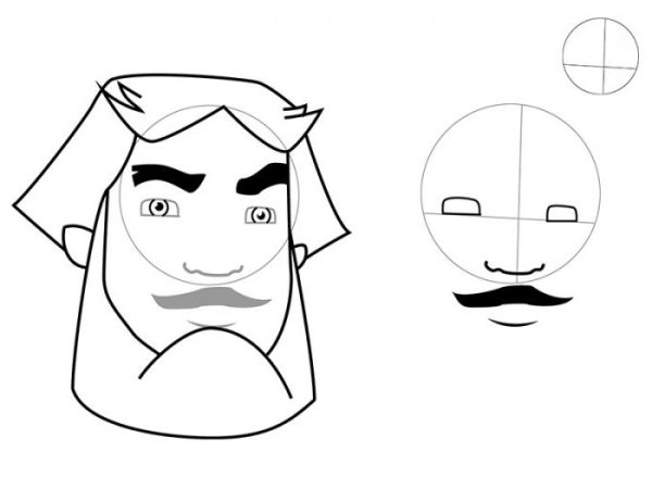 Богатырь рисунок