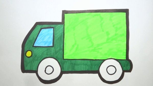 Грузовик для рисования детьми
