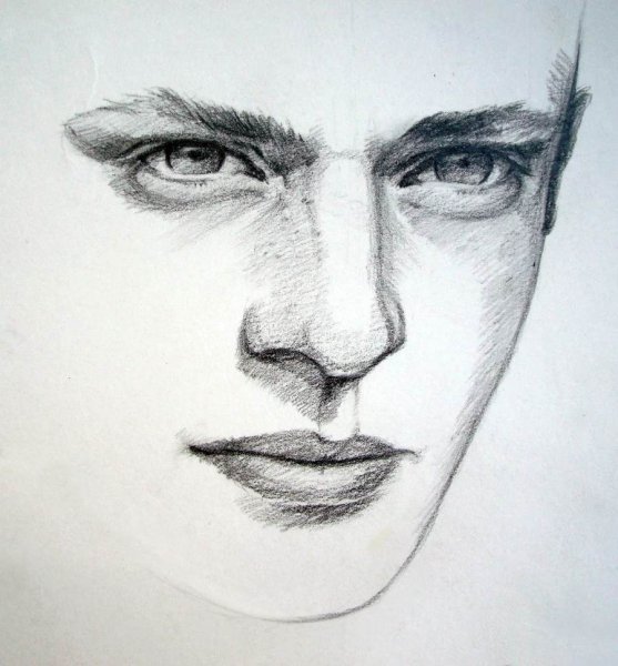 Портрет человека карандашом легкий