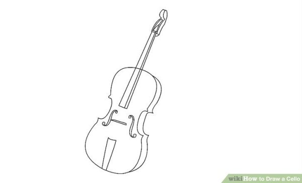 Рисунок маленькой скрипки