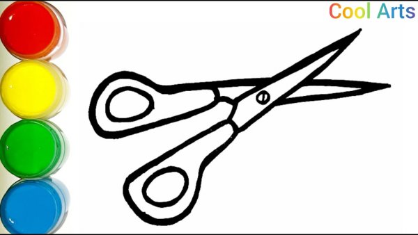 Рисование ножницами для детей