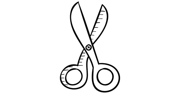 Ножницы раскраска для детей