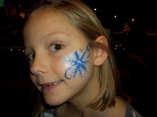 Аквагрим Снежинка