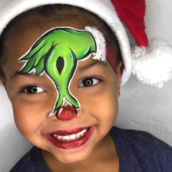 Новогодний макияж для детей