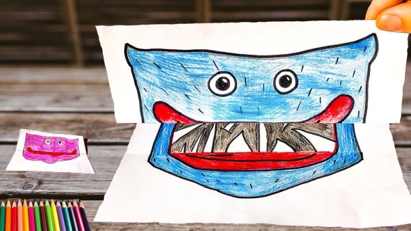 Рисуем Хаги ваги Poppy Playtime