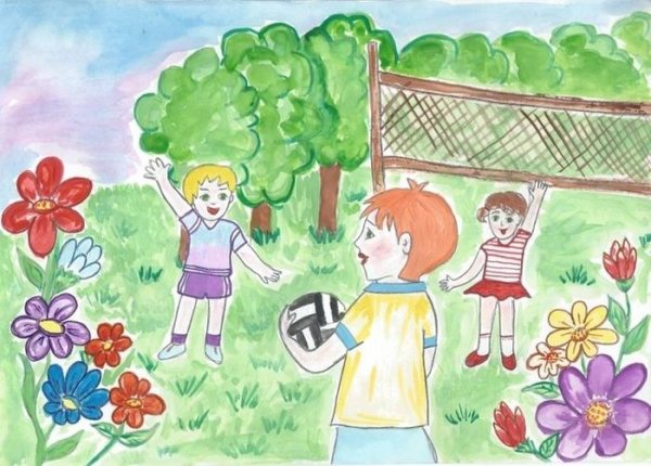 Рисование с детьми на тему лето