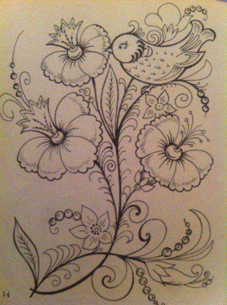 Жостовская роспись элементы орнамента