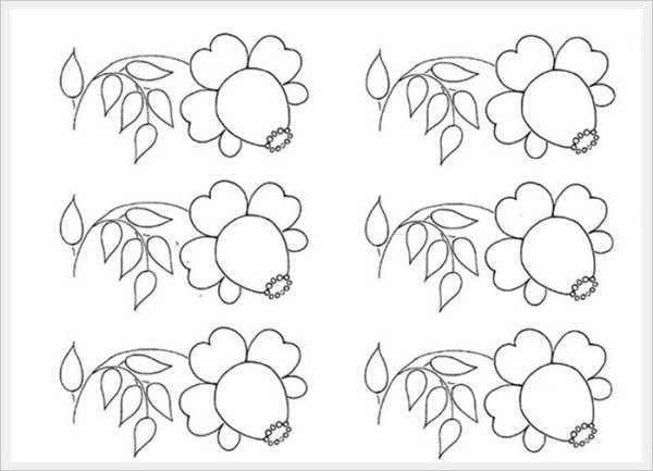 Онежская роспись элементы росписи