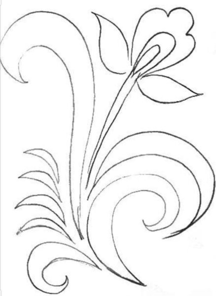 Растительный узор в круге