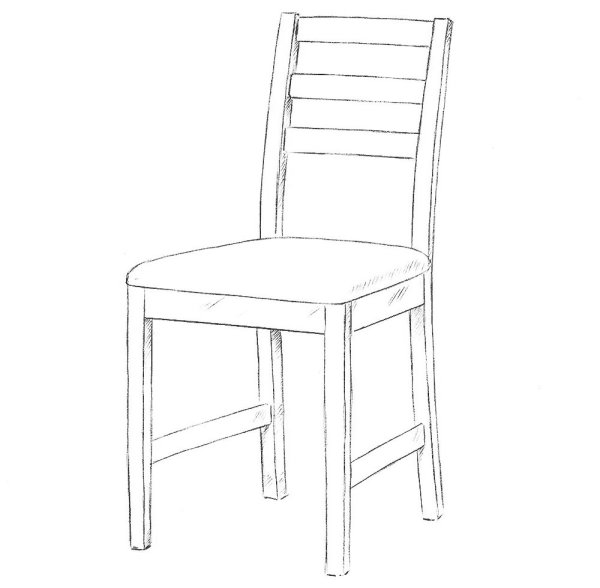 Стул контур сбоку