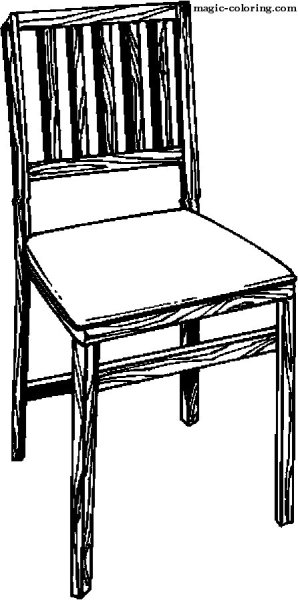 Изображение стула со спинкой для детей