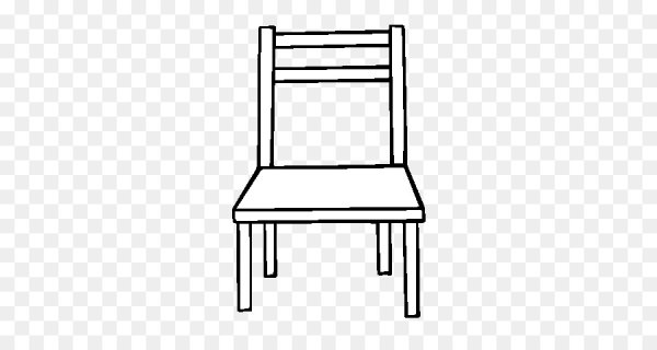 Трафарет стула для рисования