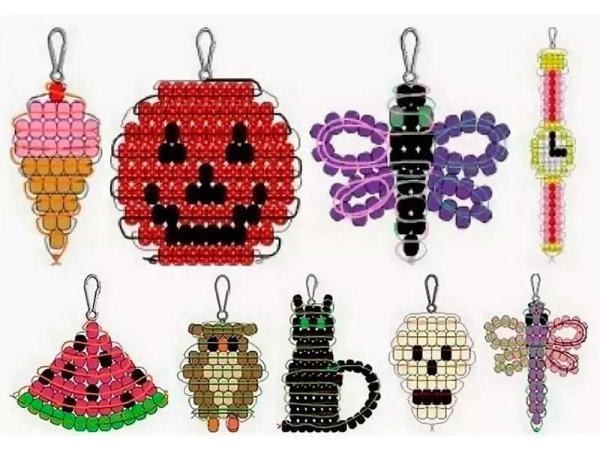 Брелок из бисера объемный
