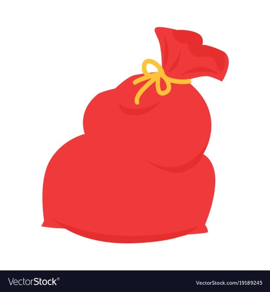 Новогодний мешок с подарками вектор