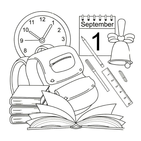 Первоклашка рисунок карандашом