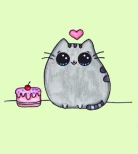 Легкие кавайные рисунки для срисовки