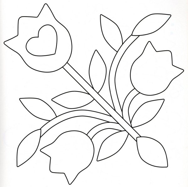 Рисунки для аппликации из ткани