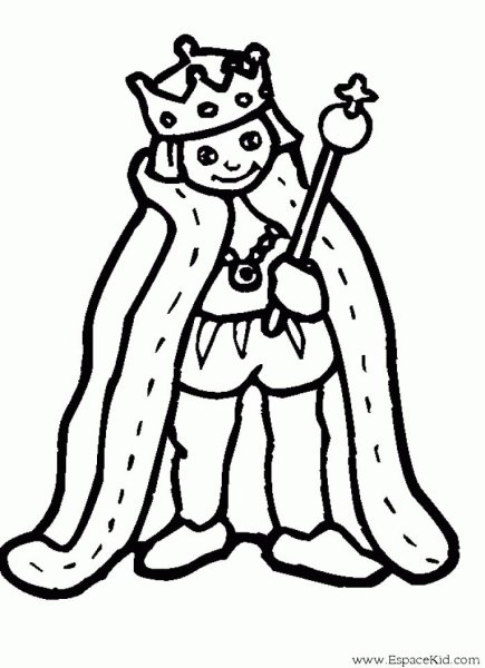 Царь раскраска для детей