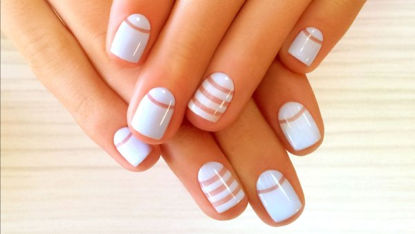 Маникюр детский и легкий розовый