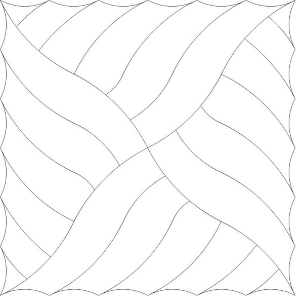 Трафарет для Стежки одеяла