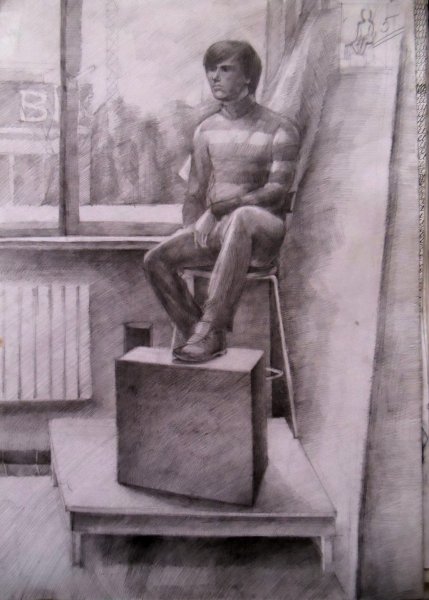 Наброски людей в помещении