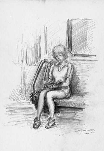 Композиционные зарисовки интерьера