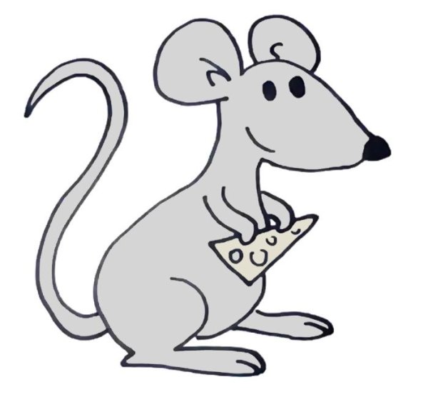 Мышка рисунок карандашом