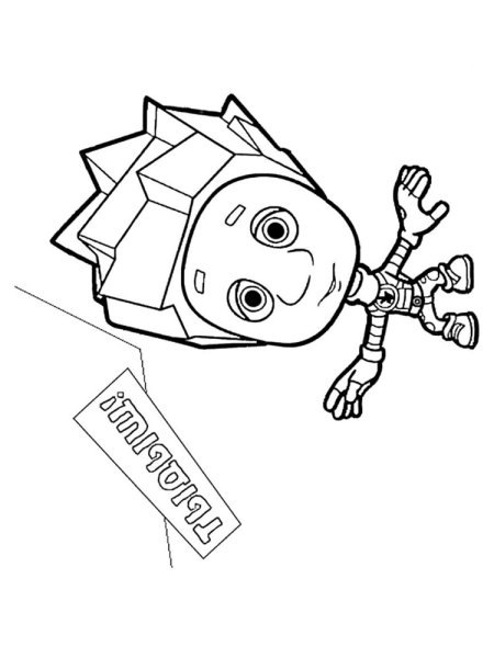 Раскраска Фиксики Нолик