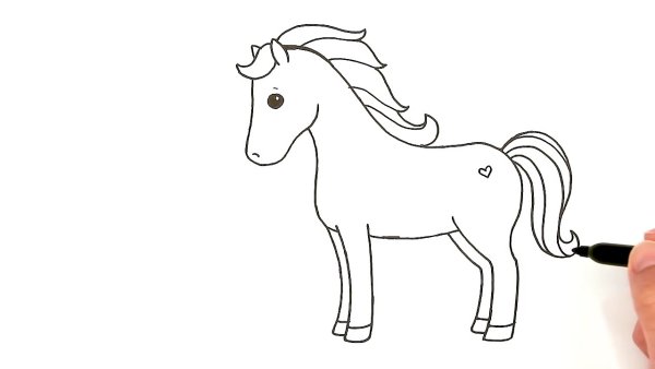 Нарисовать лошадку