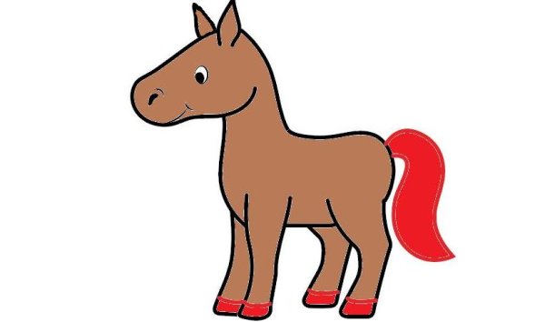 Мультяшные лошади карандашом