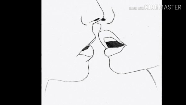 Нарисовать поцелуй