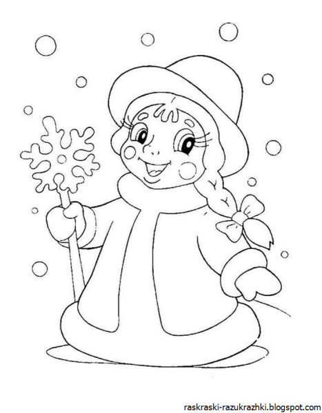 Дед Мороз для срисовки